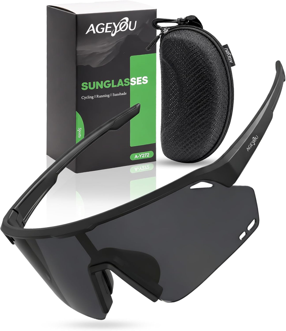 AGEYOU Gafas de sol deportivas polarizadas para hombres y mujeres |...