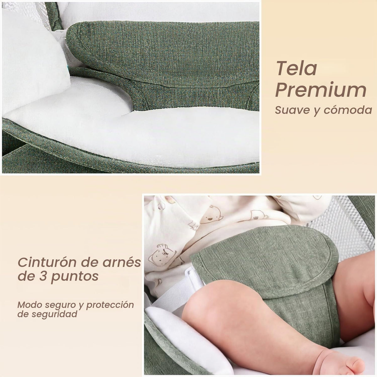Columpio para bebés y niños pequeños | Columpio portátil para bebés...