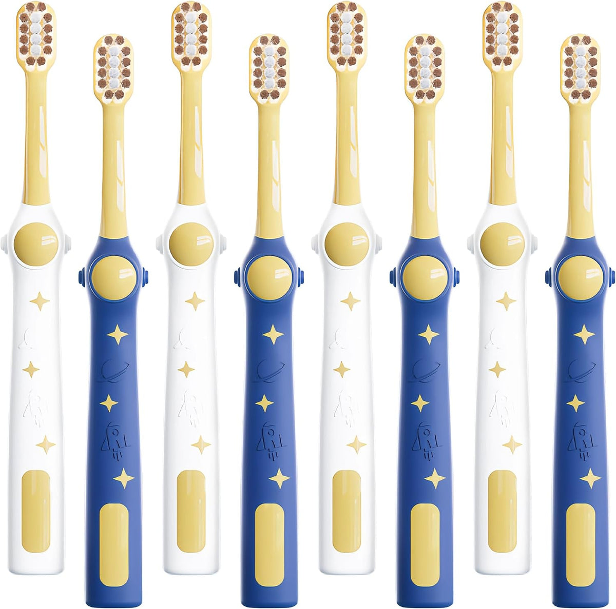 EASICUTI Cepillos de dientes extra suaves para niños pequeños 8 paq...