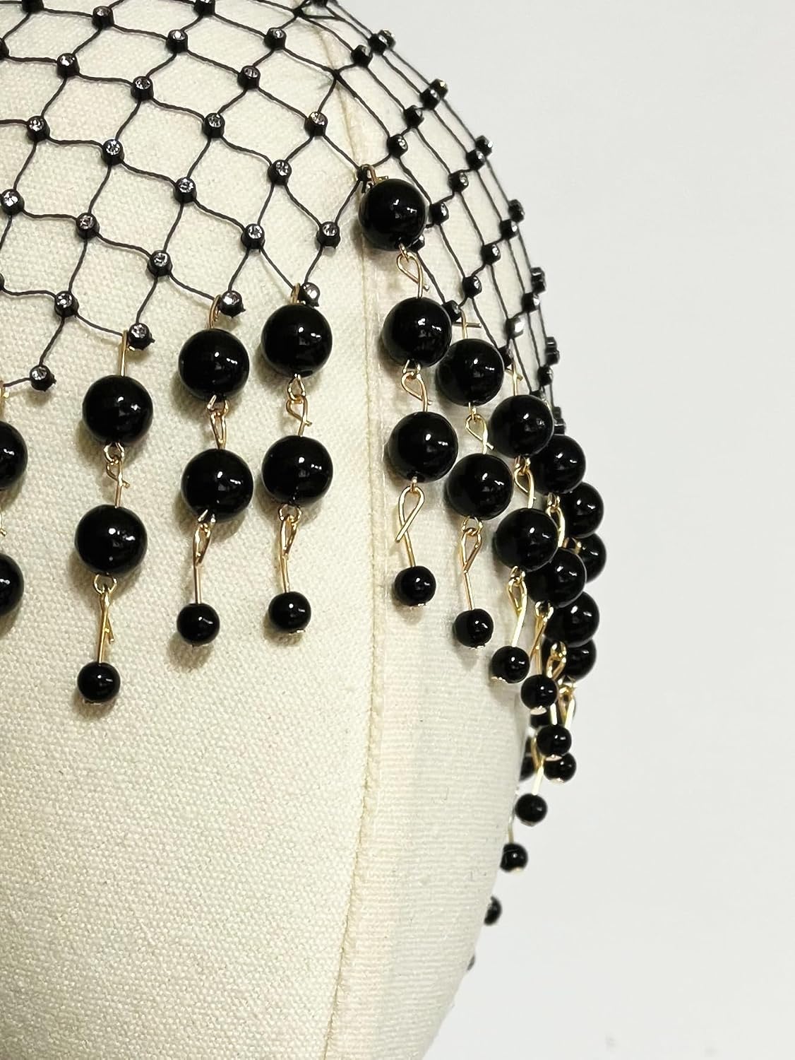saqulopr Tocado para boda, joyería para el cabello, aleta, perlas,...