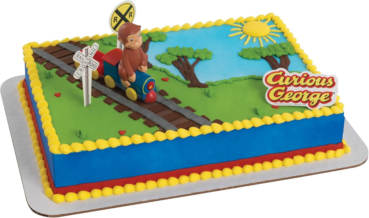 Curious George Train - Decoración para tartas | Juego de decoración...