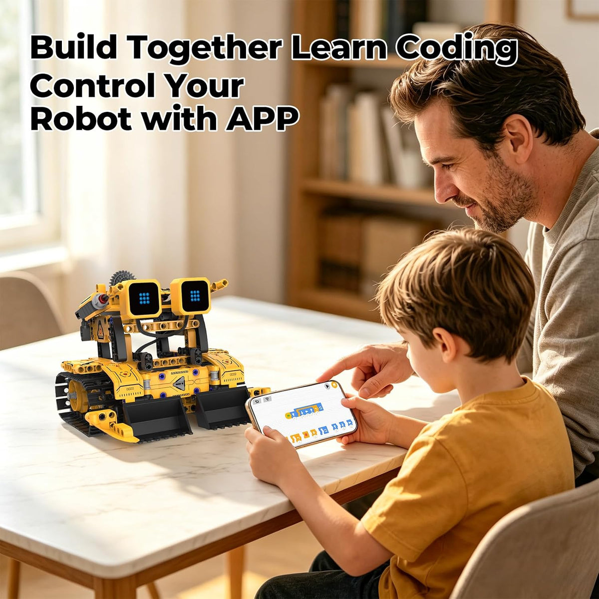 llihhua Kit de construcción de robot de control remoto, regalo STEM...