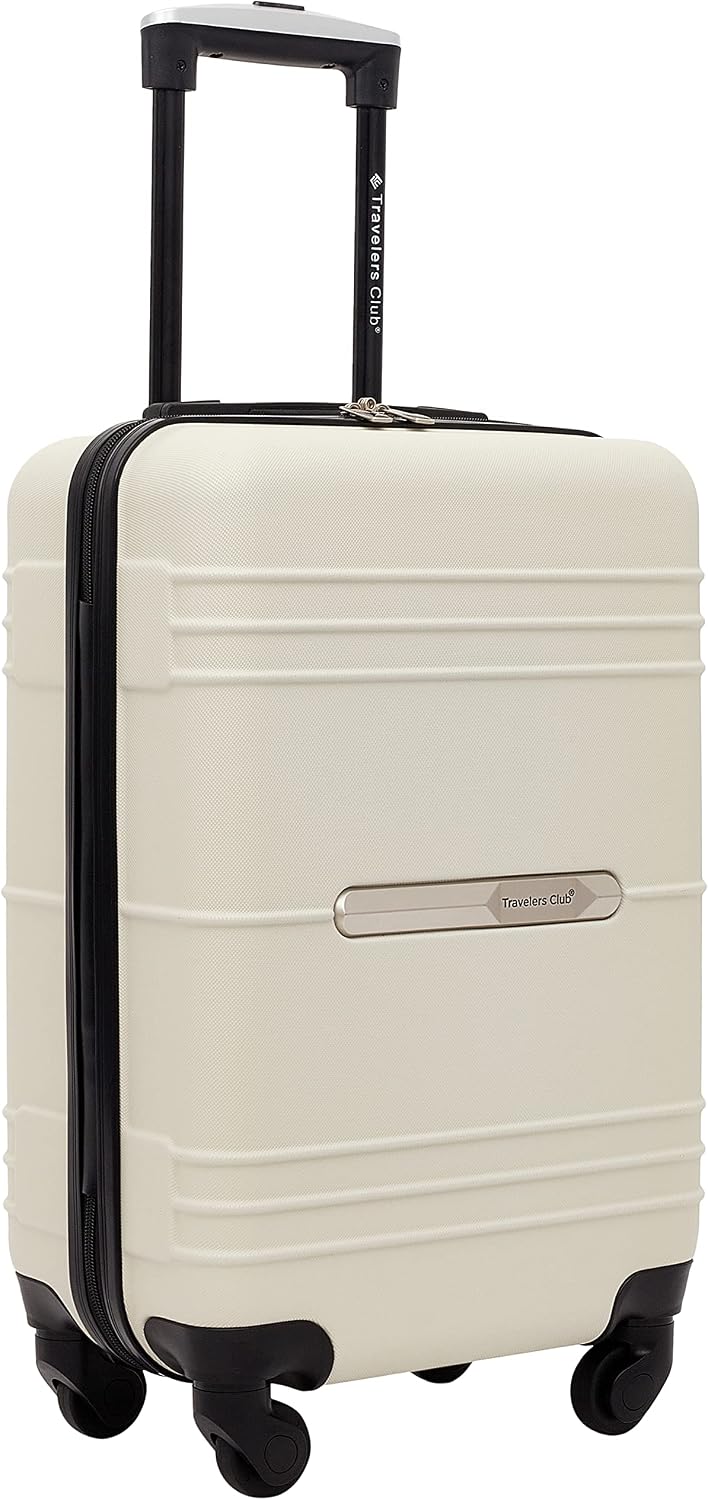 Travelers Club Equipaje de mano Richmond Spinner de 22", hueso