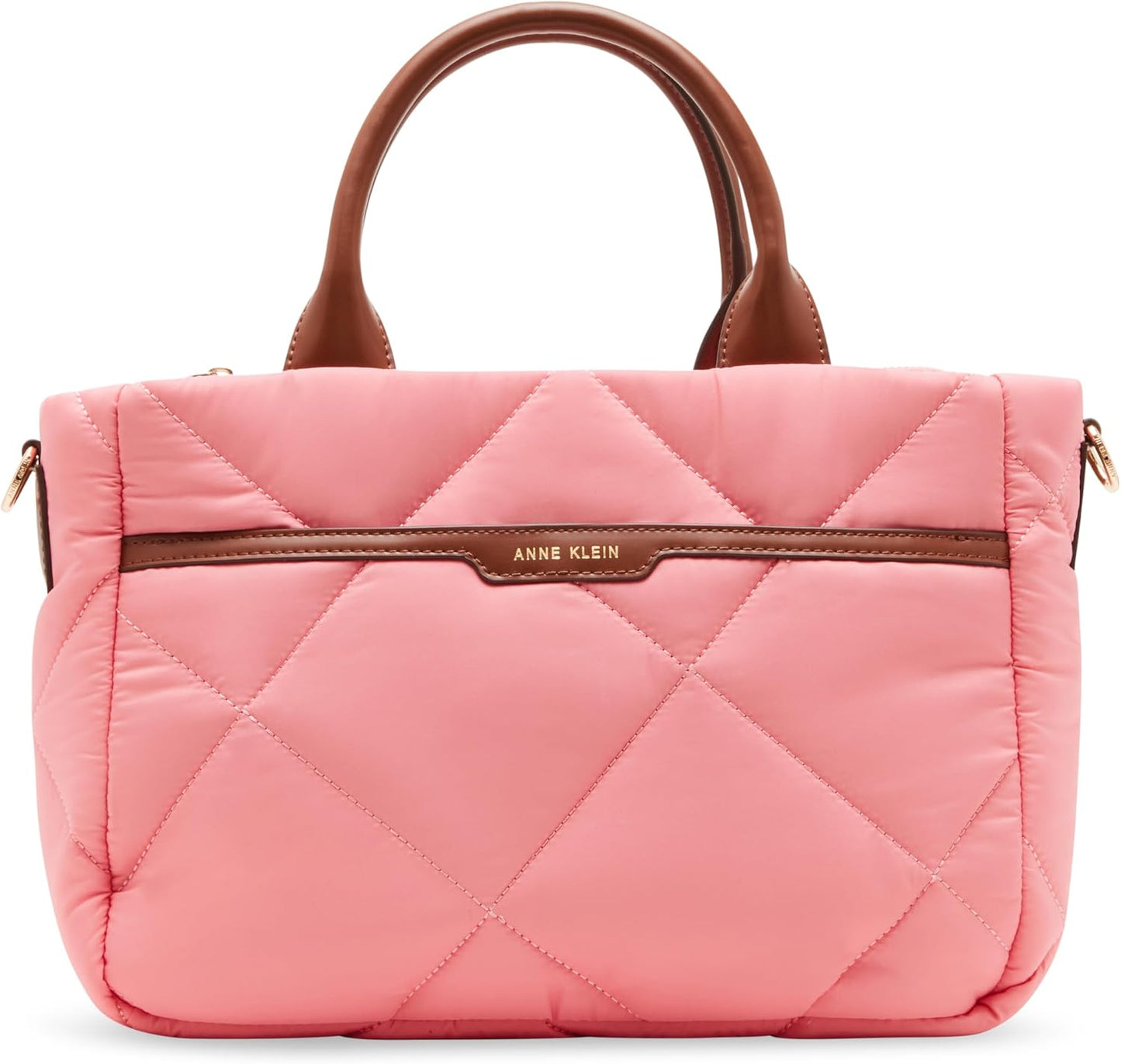 Anne Klein Bolso satchel Anne Klein Ew de nailon acolchado para muj...