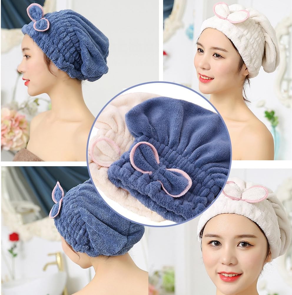SweetCat Gorra de microfibra para secado de pelo...