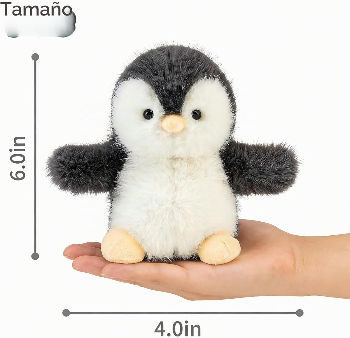 OROZCOR Lindo pingüino de peluche, animal de peluche suave del tama...