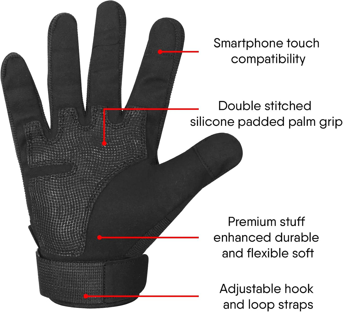 SAWANS Guantes de moto deportes de motocicleta dedo completo ATV eq...