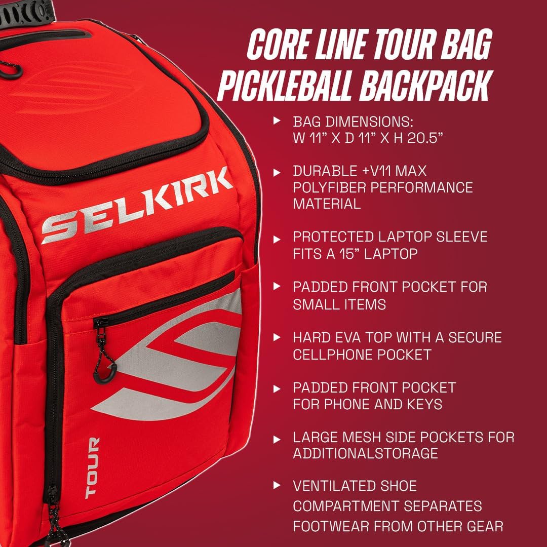 Selkirk Sport Core Line Mochila de día | Pequeña bolsa de picklebal...