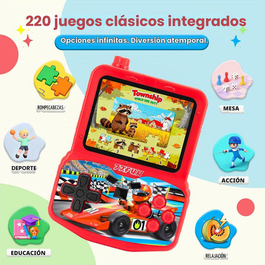 VOLGUARD II Consola de juegos de mano para niños con 220 videojuego...