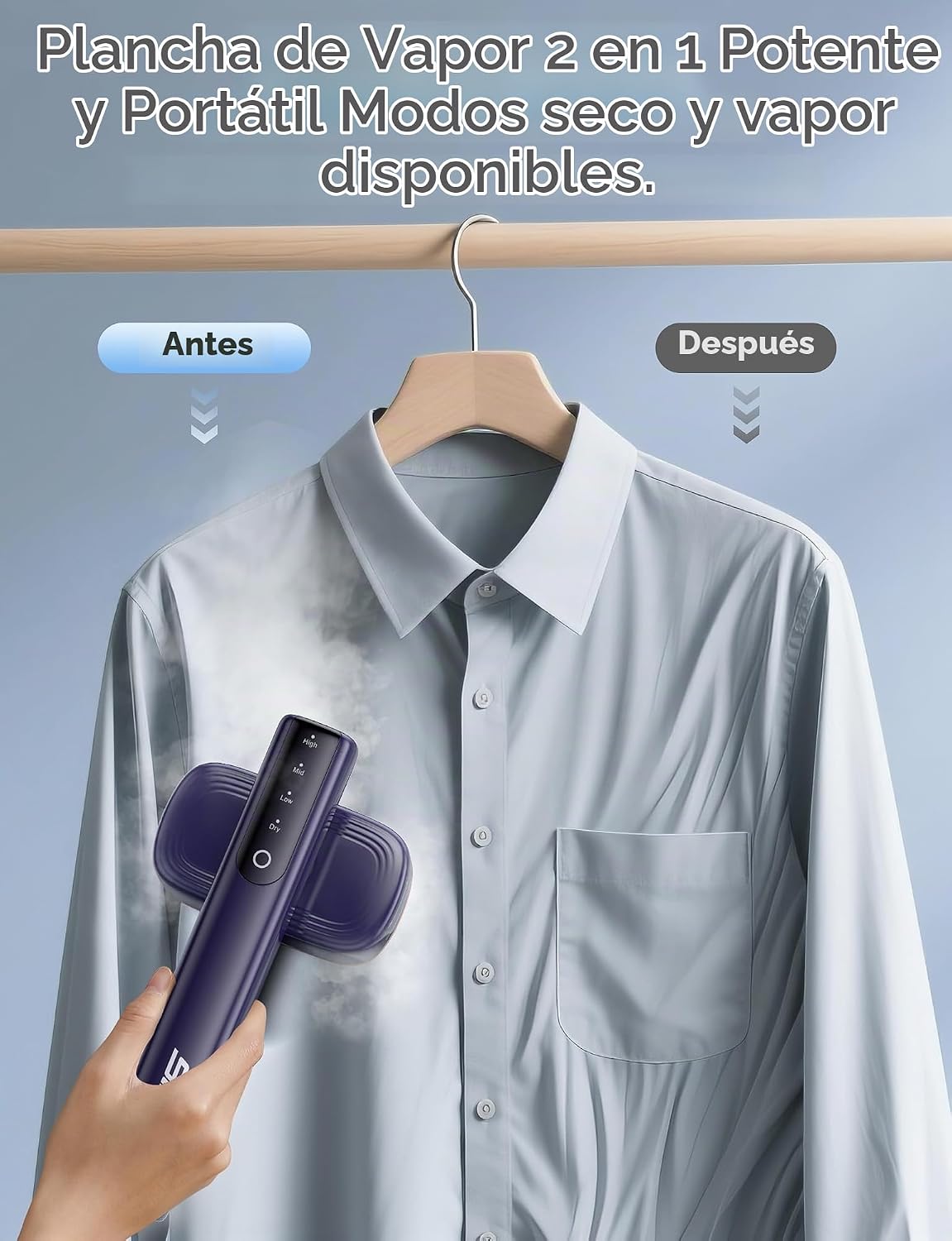 Vaporizador de ropa Eliminación rápida de arrugas | Vaporizador de...