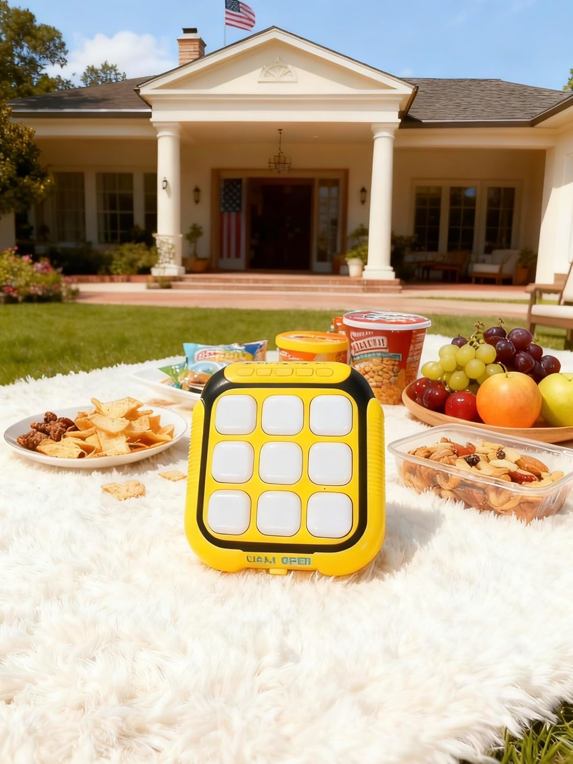 CIZOSYU Juego electrónico de mano Tic Tac Toe - Consola de rompecab...
