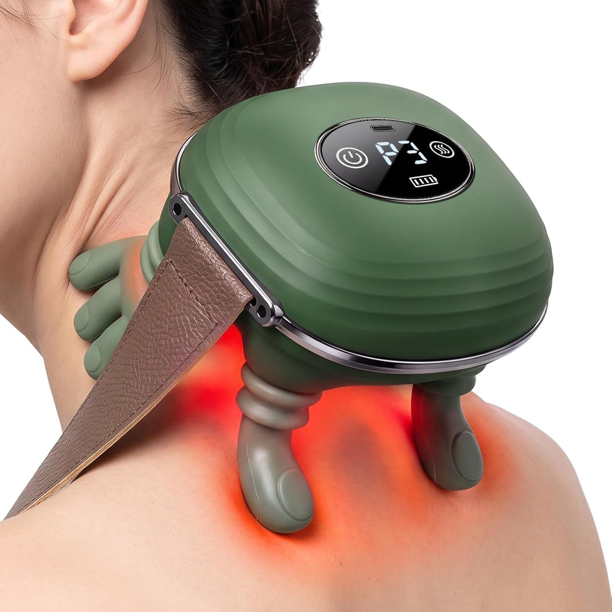 MYLLIUIM Masajeador de cuello y hombros con calor, inspirado en las...