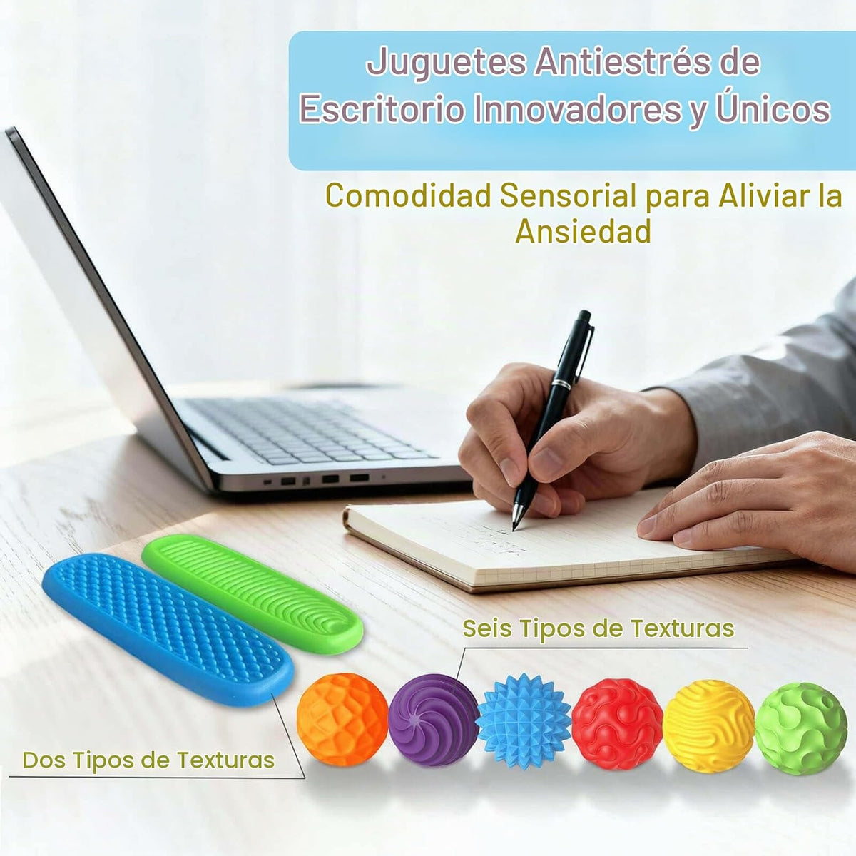 Juguetes Fidget de Silicona con Bolas Magnéticas y Piedras Sensoria...