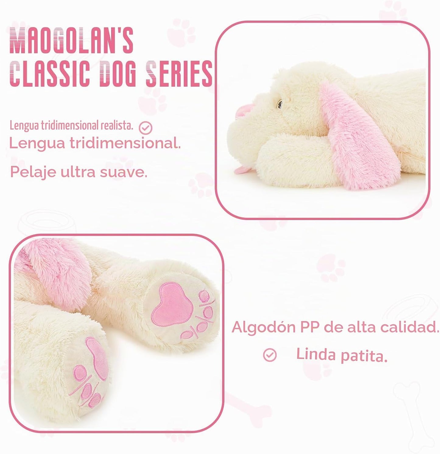 MaoGoLan Peluche Gigante de Perro Cachorro de 52 pulgadas, Ultra Su...