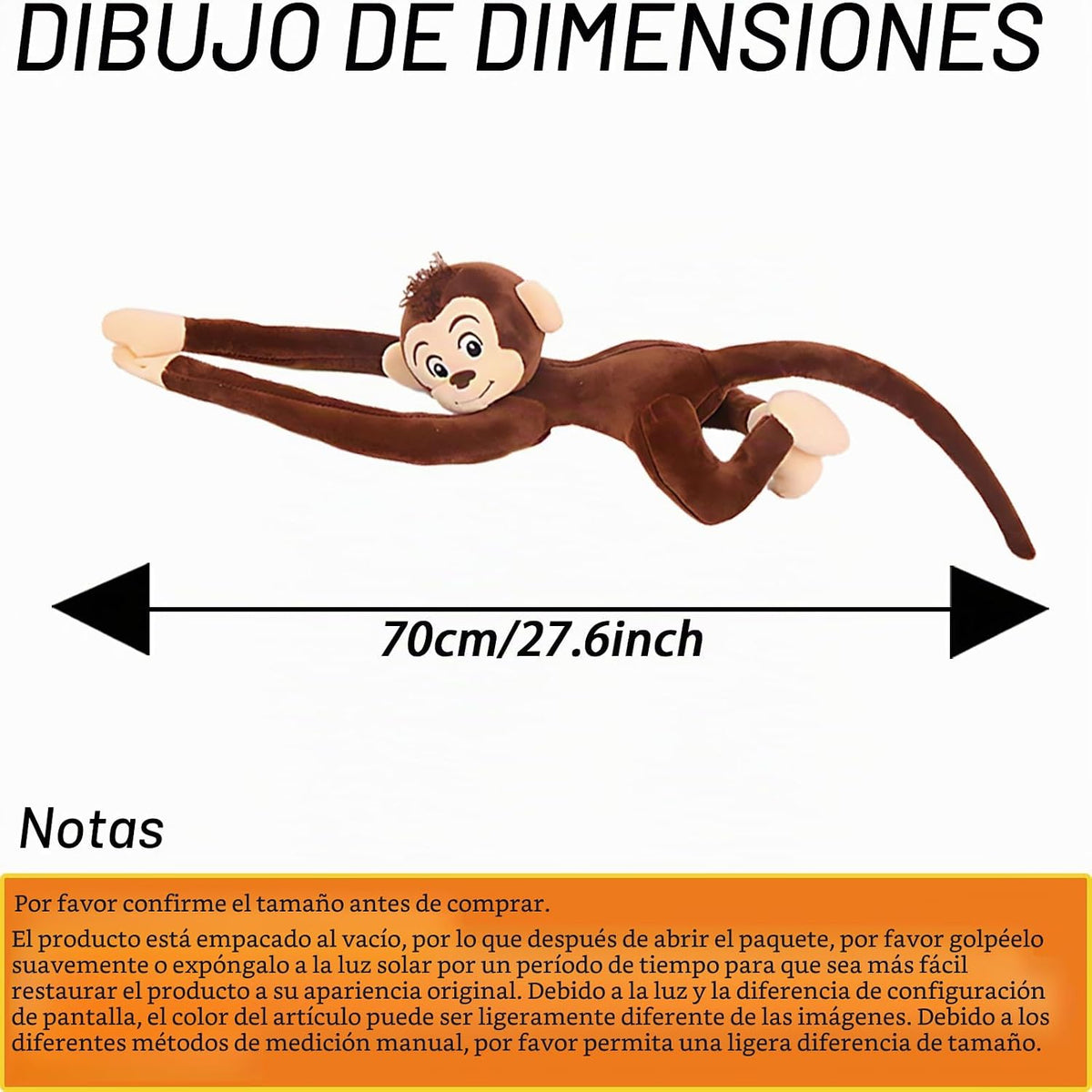 zxmbeddings - Mono de peluche con manos largas | Juguetes marrones,...