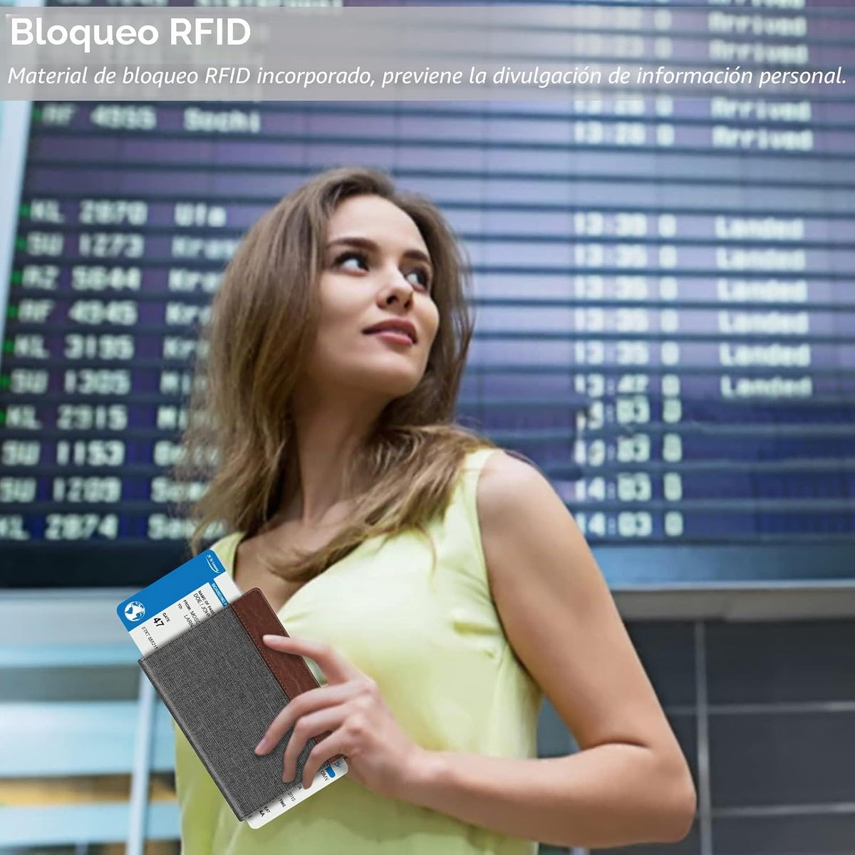 Fintie - Funda para pasaporte, billetera de viaje delgada con bloqu...