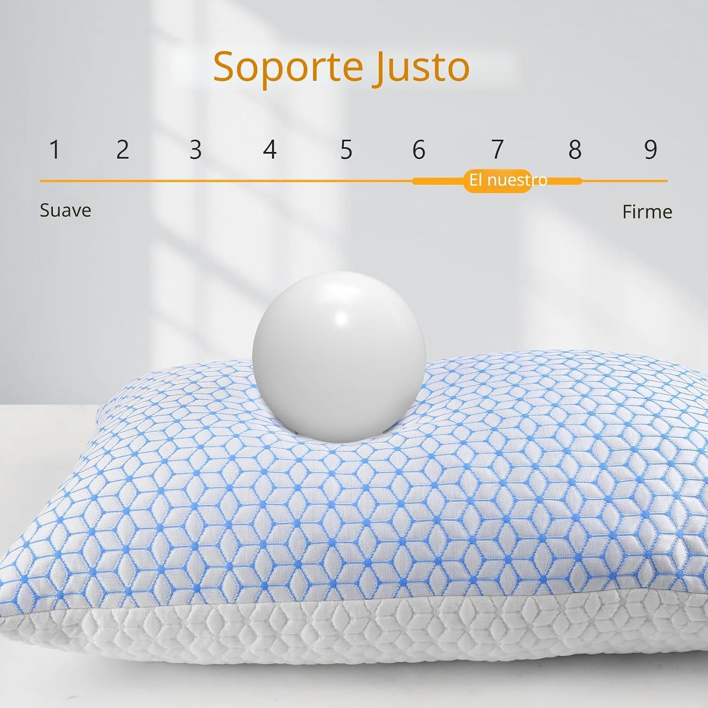 Love Attitude Almohada de cama tamaño Queen, 1 unidad, almohada de...