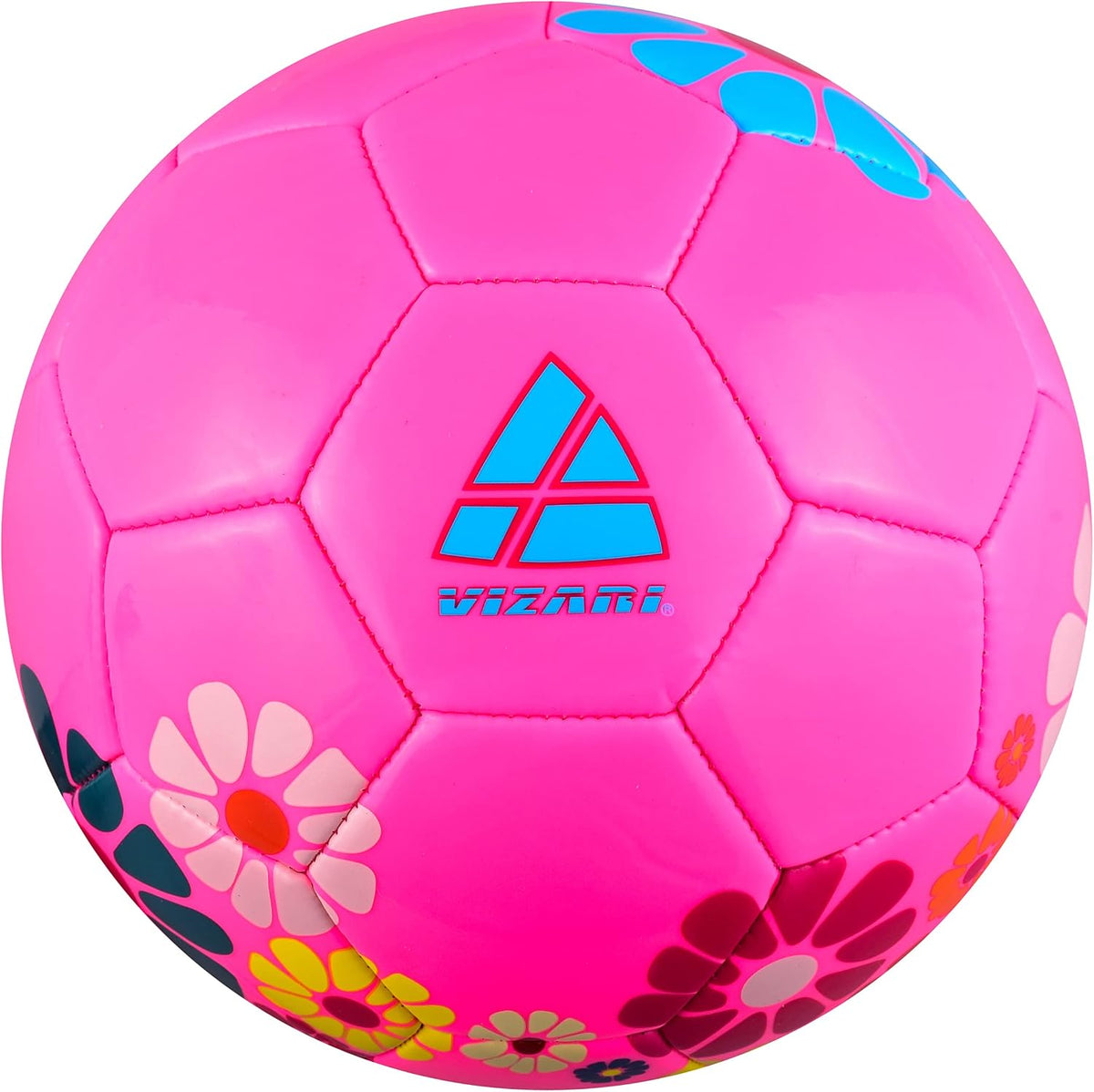 Balón de fútbol Vizari con flores
