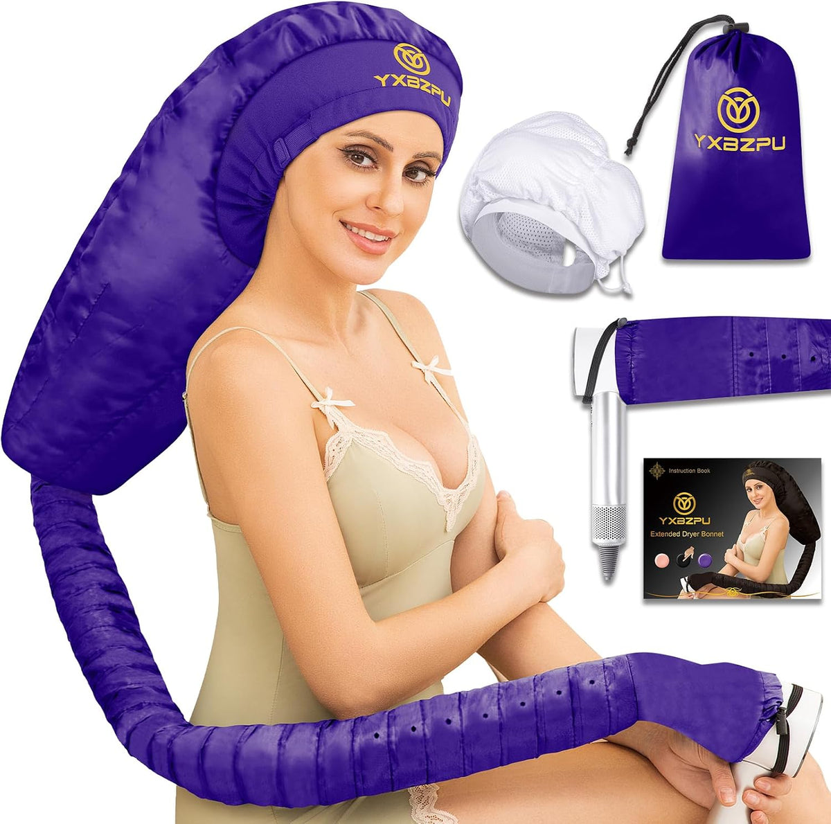 Secador de pelo con capucha, accesorio para secadora de pelo, tapa...