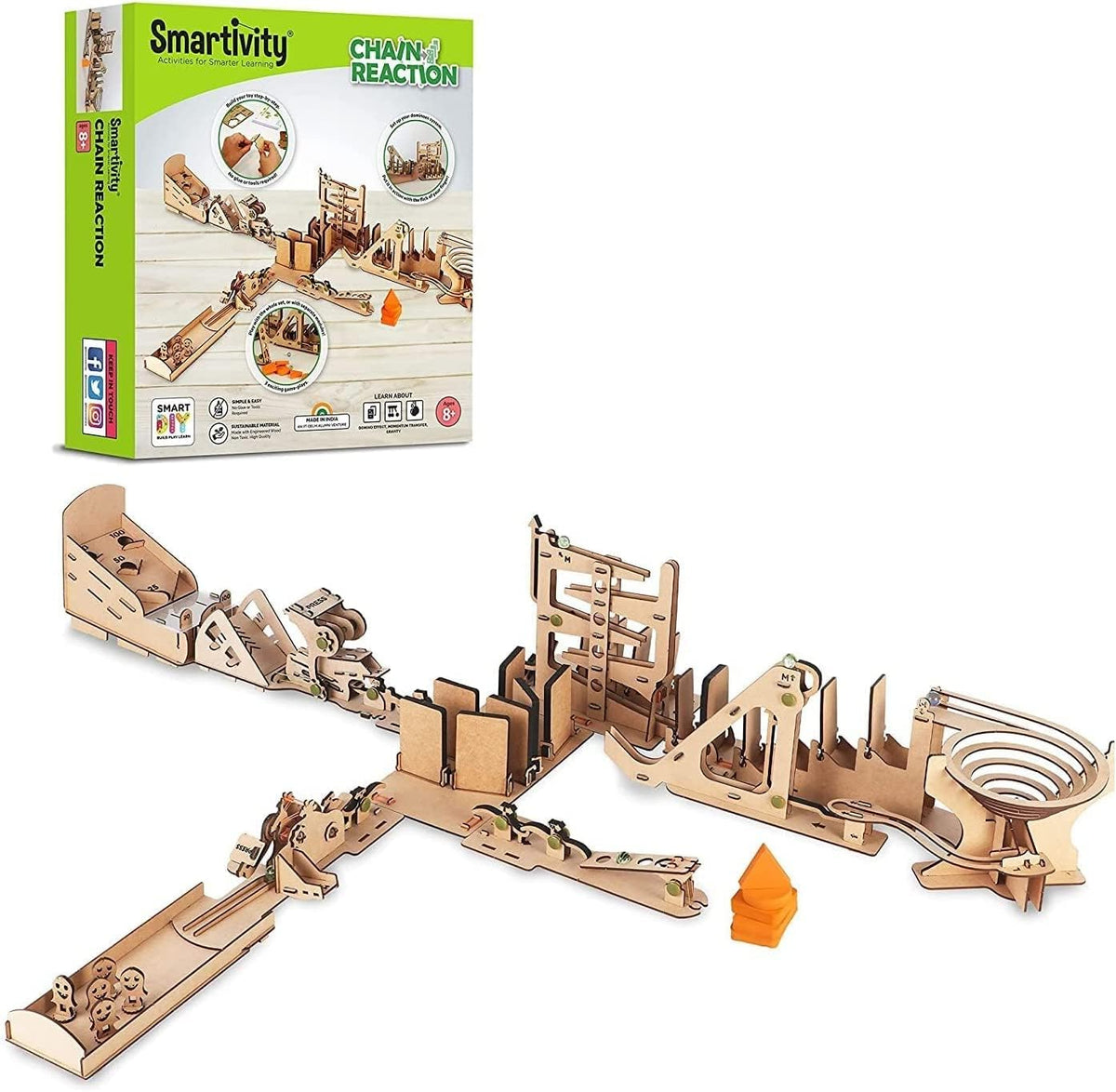 Smartivity Chain Reaction Engineering, Kit de construcción de jugue...