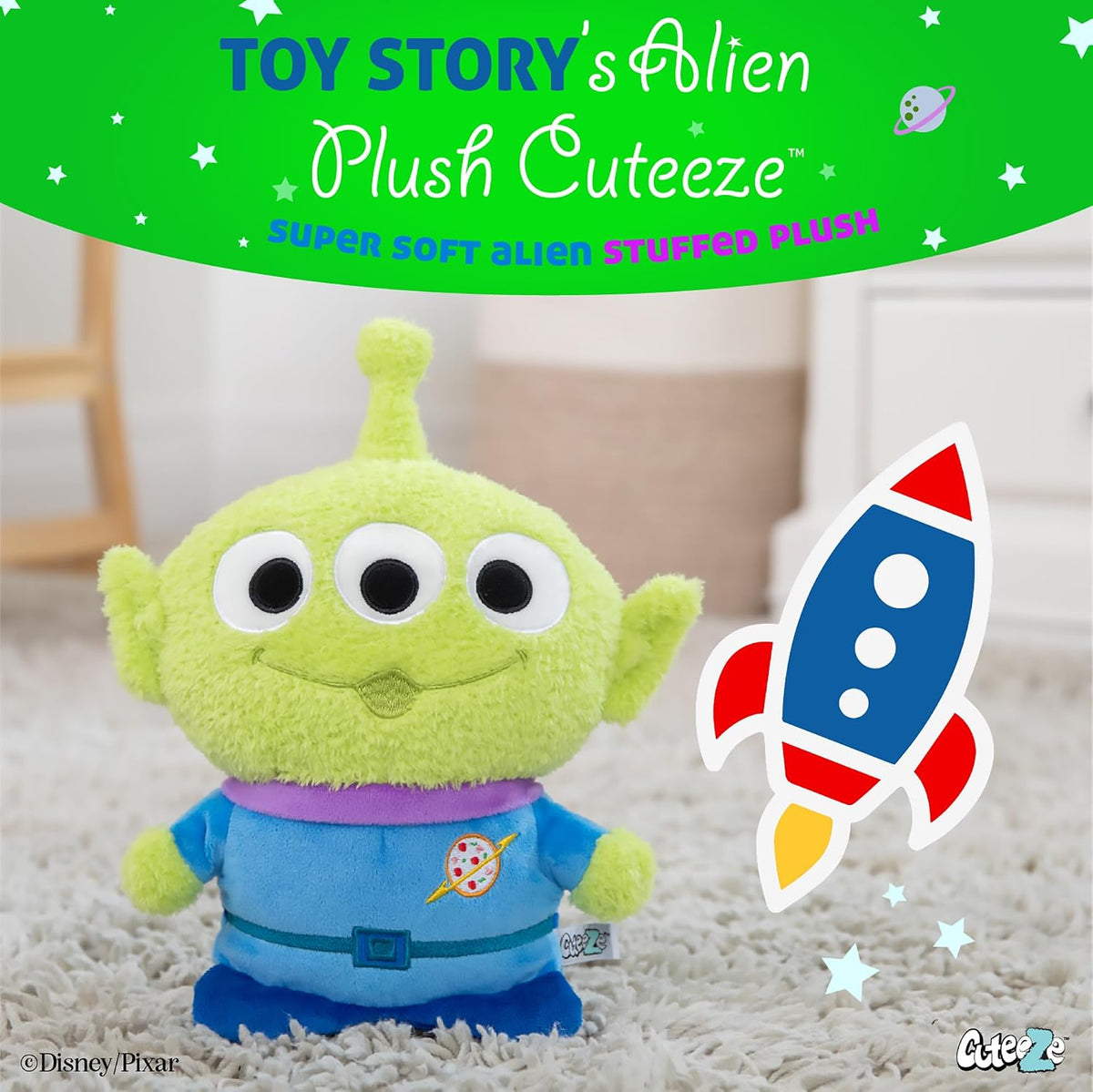 Kids Preferred Disney Pixar Toy Story Little Green Man Alien Cuteez...
