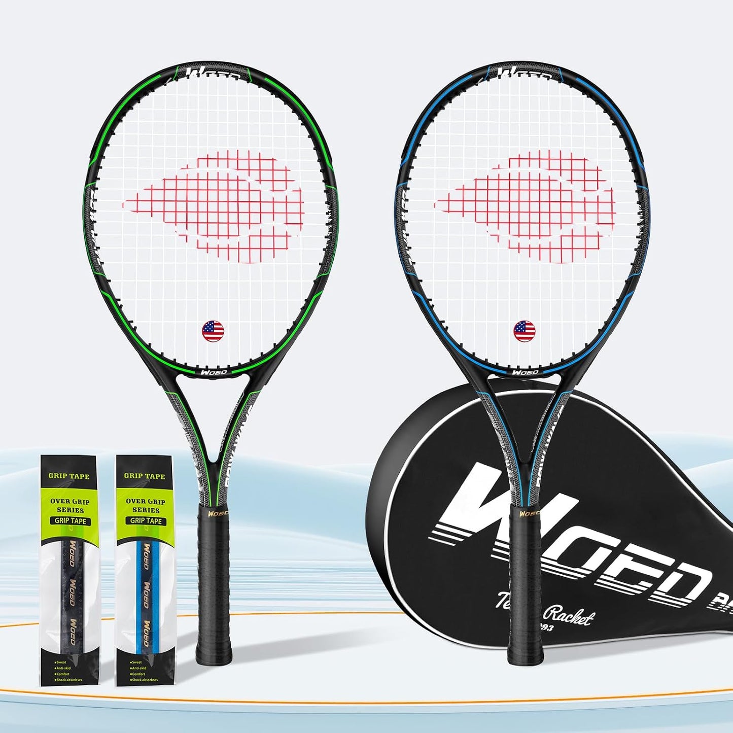 WOED BATENS Raqueta de tenis para 2 jugadores para adultos, perfect...