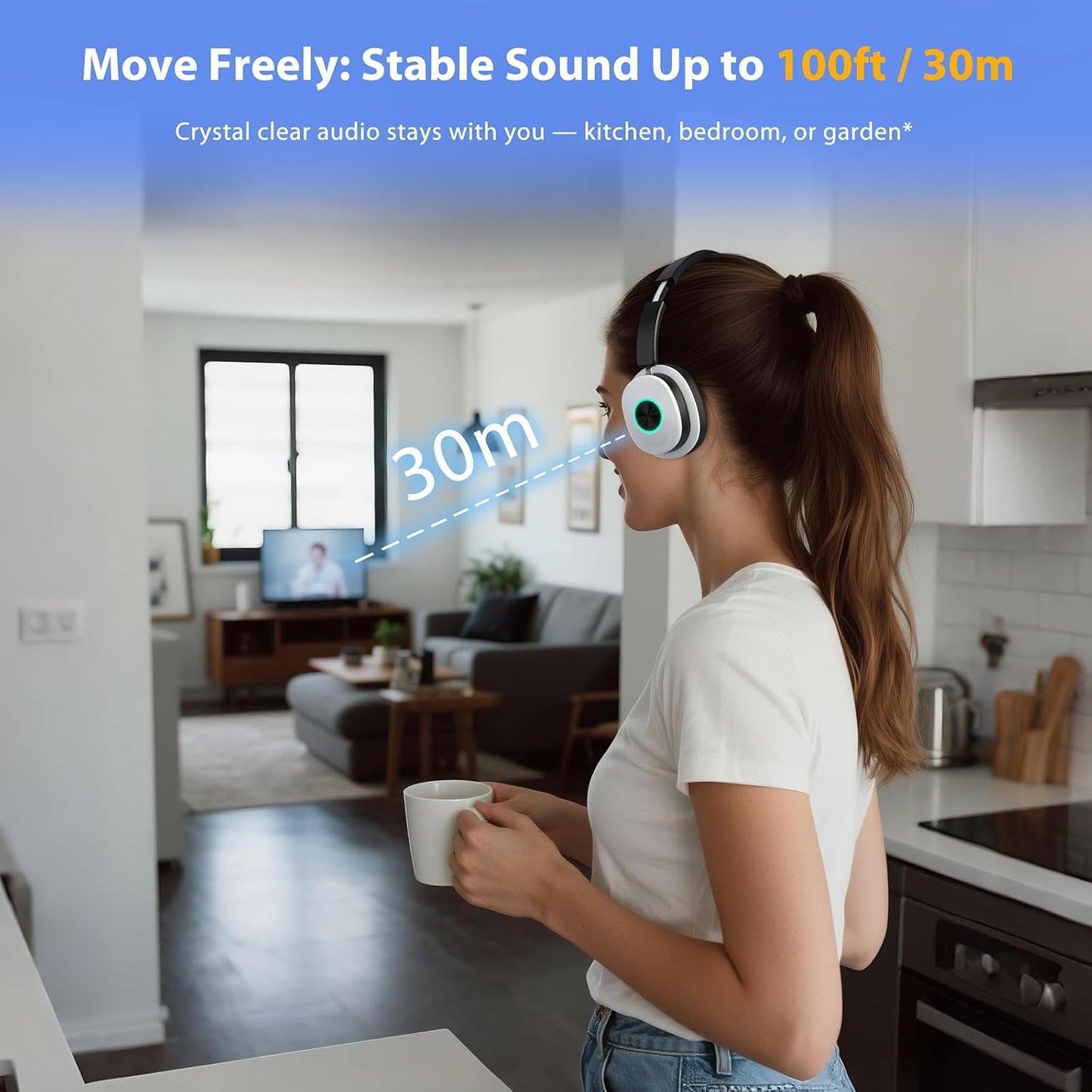 Earbay Auriculares inalámbricos para TV, auriculares Bluetooth con...