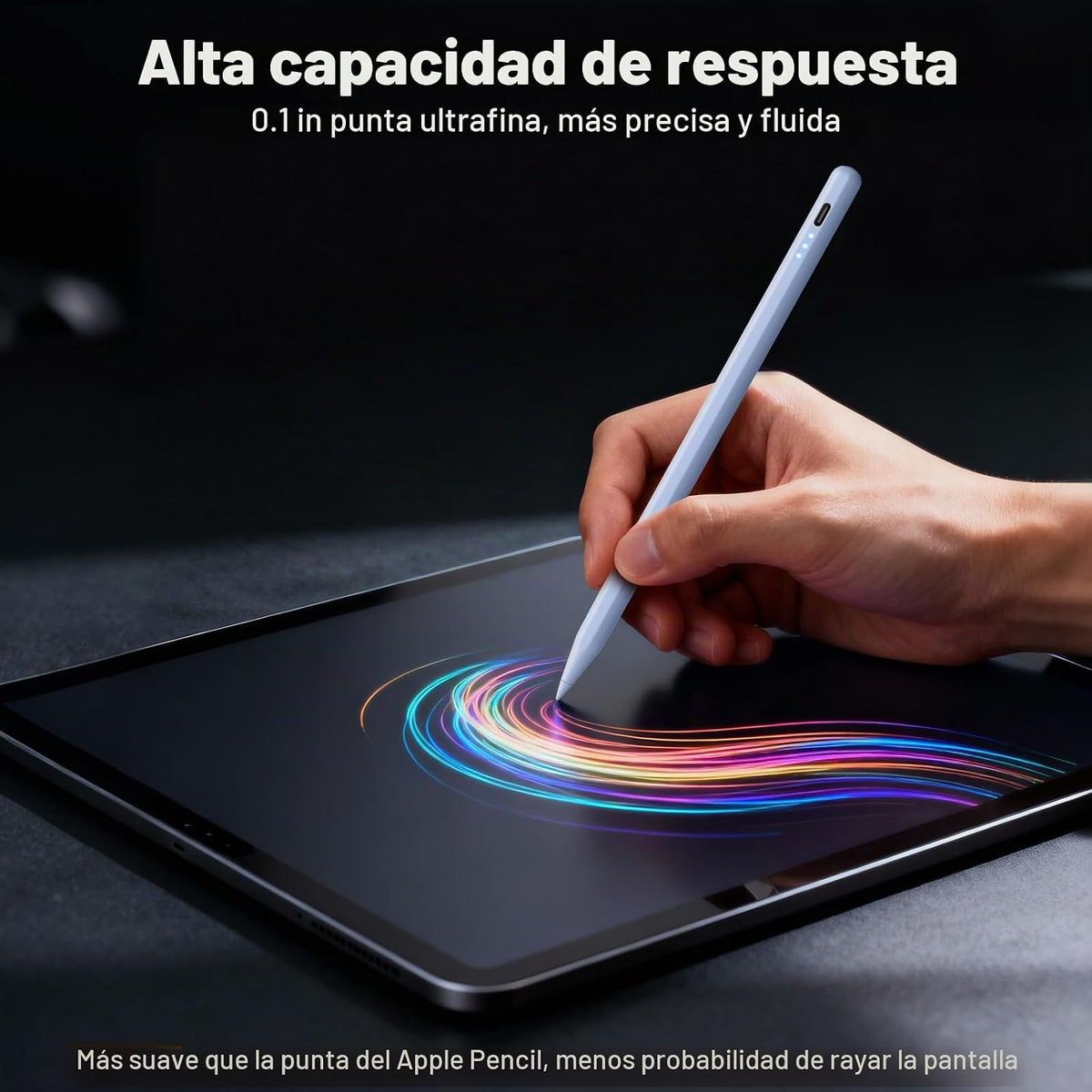 Lápiz óptico para iPad, carga rápida en 13 minutos para Apple iPad...