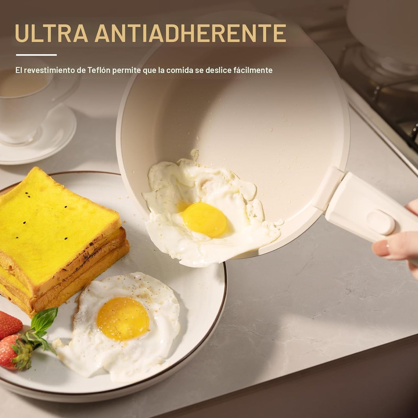 Astercook - Juego de utensilios de cocina de cerámica antiadherente...