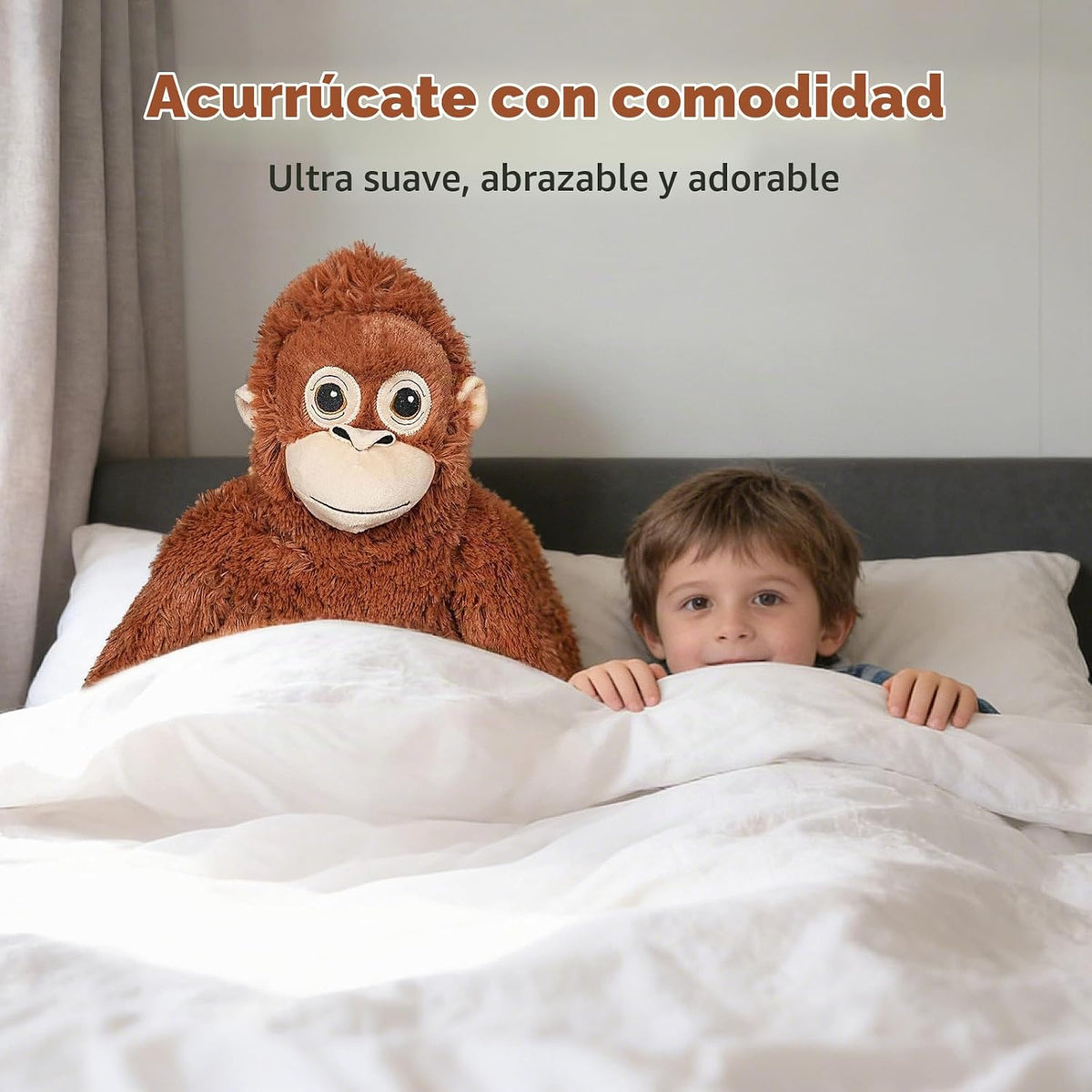 Fluffypals - Juguete de peluche de mono de 24 pulgadas, para colgar...