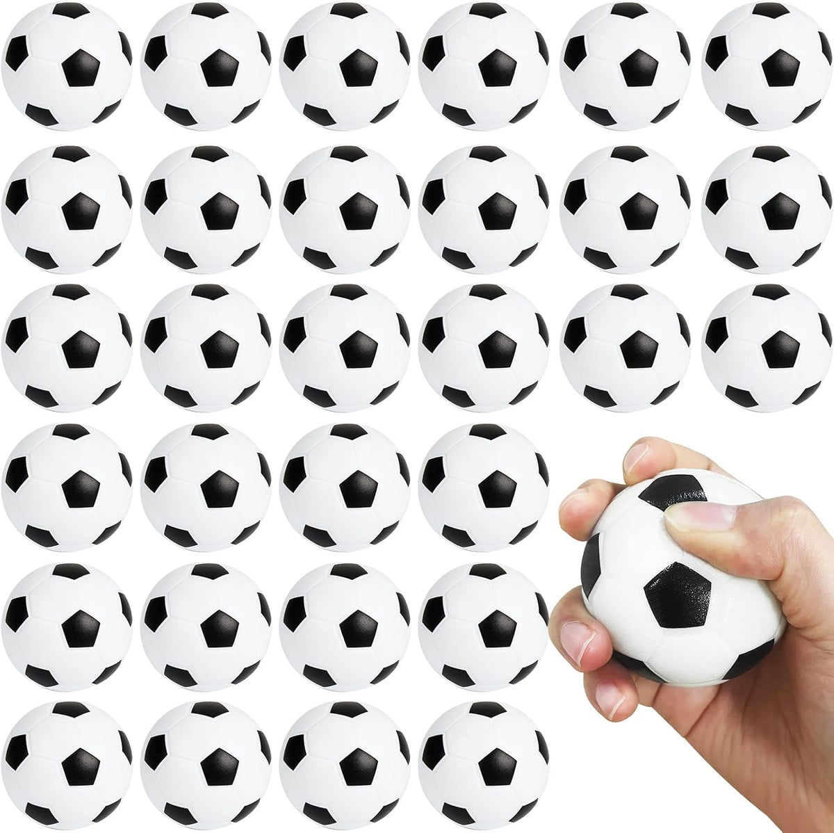 Paquete de 30 pelotas de fútbol de 2.5 pulgadas, pelotas de fútbol...