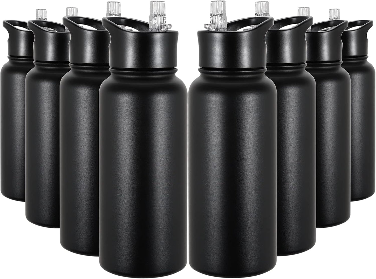 VQRRCKI Botella de Agua Aislada de 32 oz Paquete a Granel de 8, Bot...