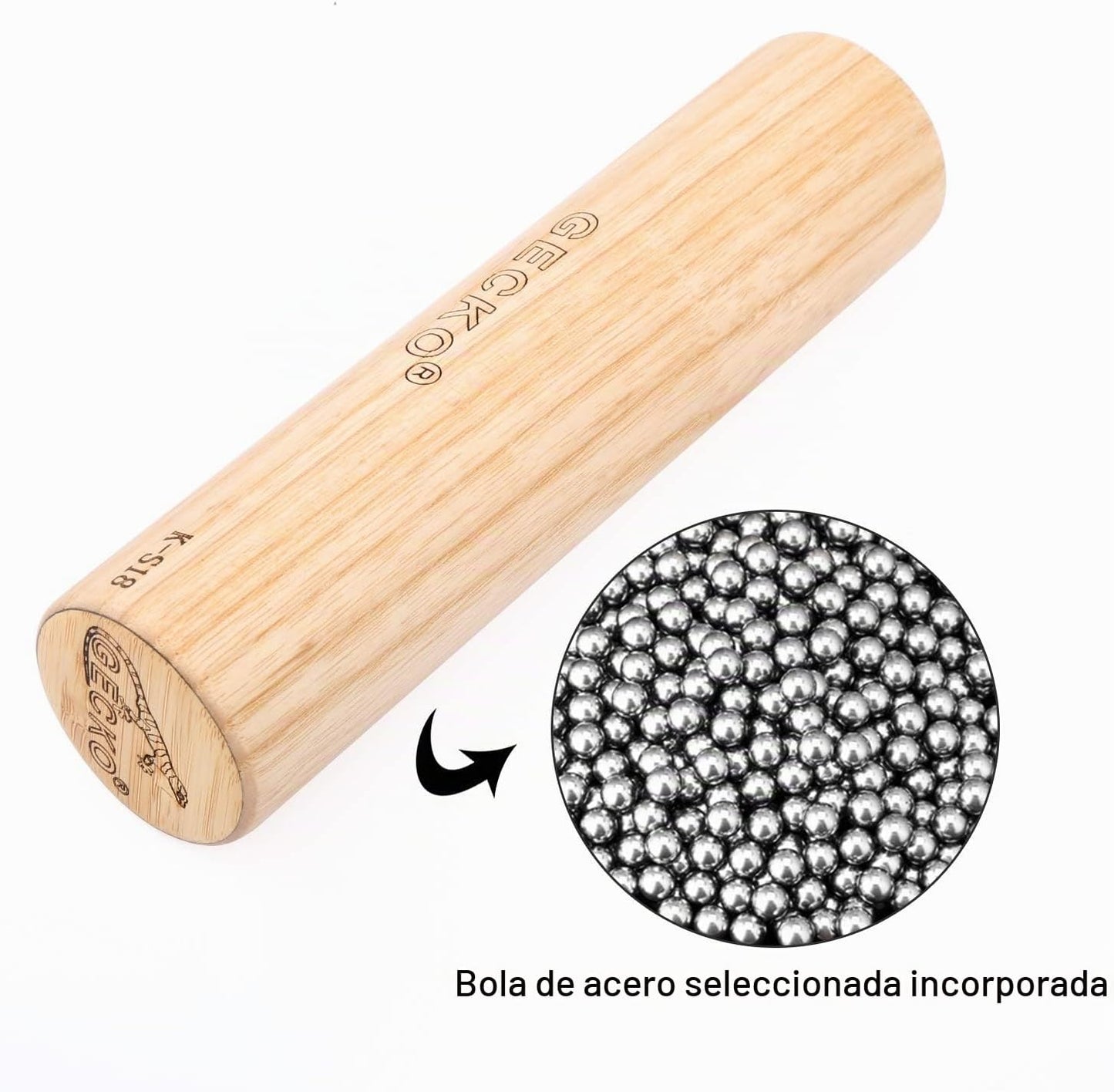 GECKO Maracas Sand Hammer Percusión - Instrumento de percusión, mar...