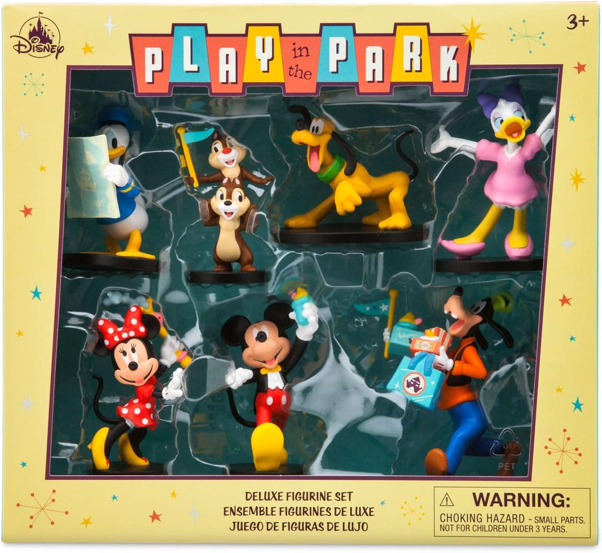 Juego de figuras de lujo de Mickey Mouse y sus amigos Play in The Park