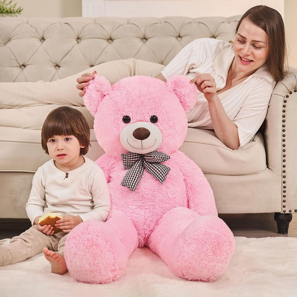 MaoGoLan Oso de peluche gigante de 4 pies, adorable y tierno oso de...