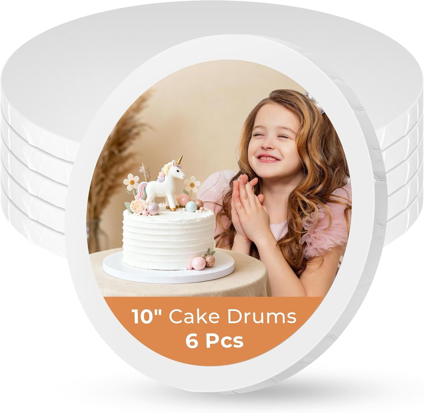 Kootek Discos para Pasteles Redondos de 10 Pulgadas, 1\/2" de G...