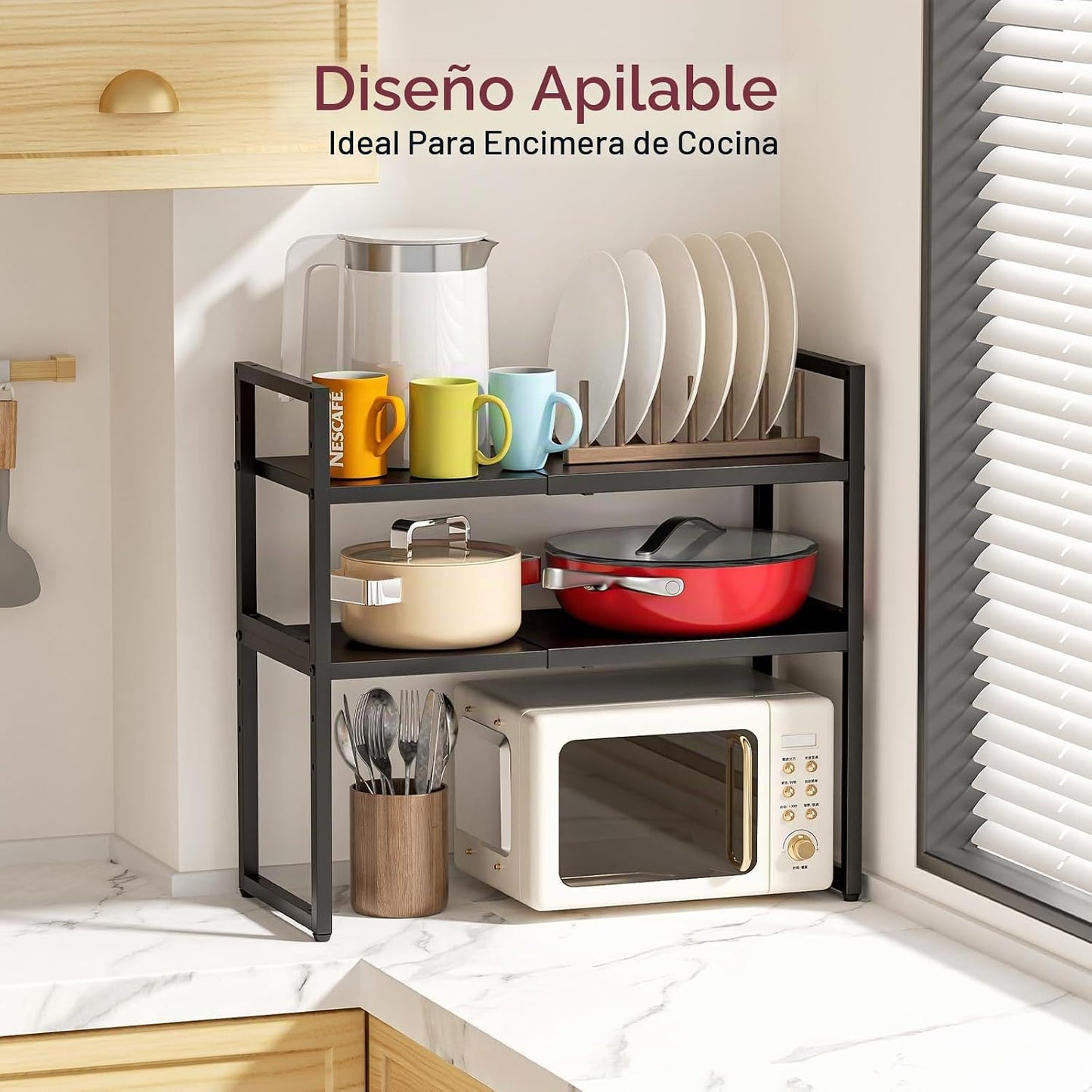 Estantes de Almacenamiento de Cocina Expandibles, Unidades de Estan...