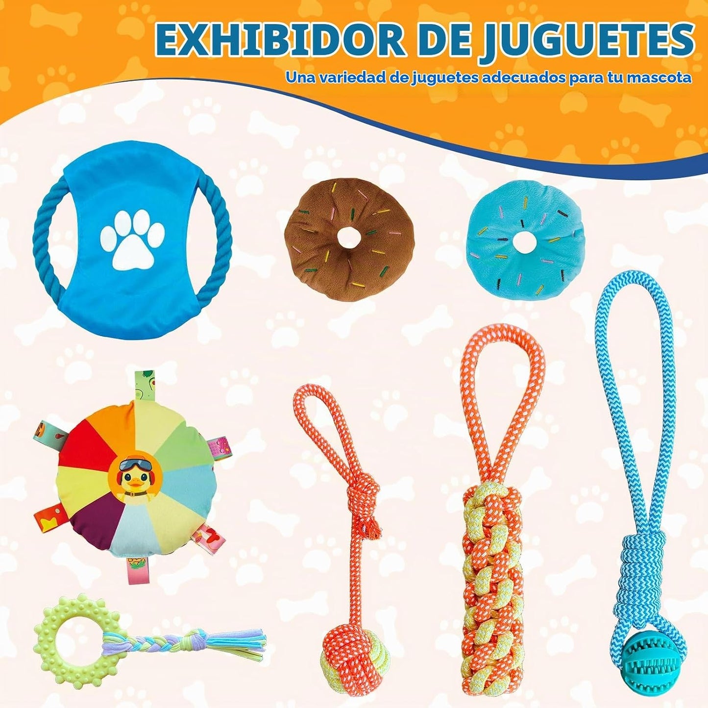 Gimnasio de juego para cachorros con alfombrilla de olfateo y 8 jug...