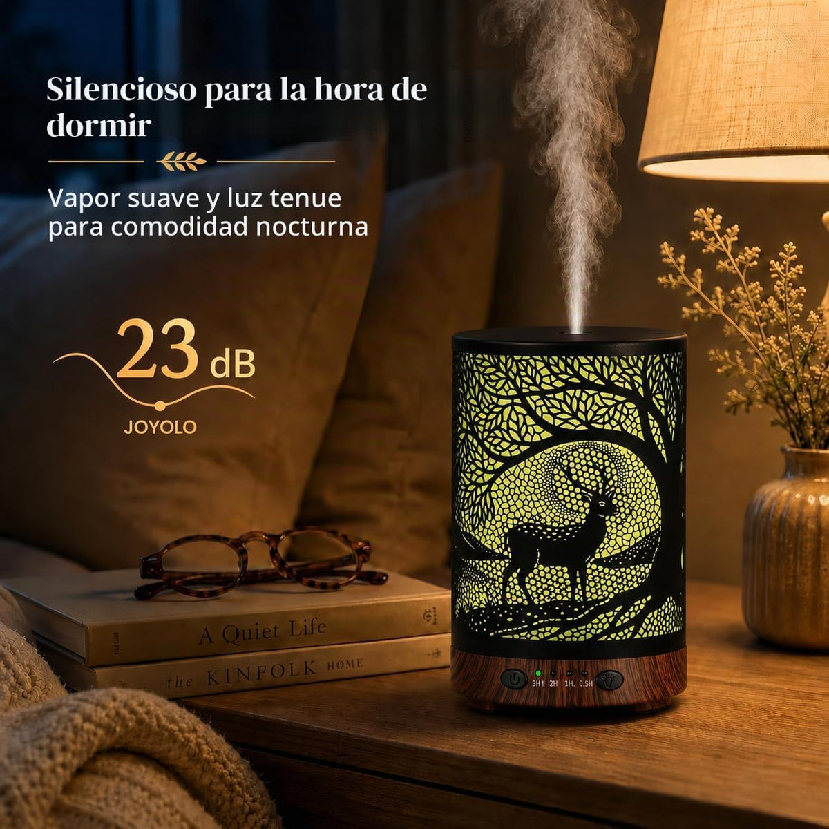 Difusor de aceite esencial, difusor de aromaterapia de 4.1 fl oz co...