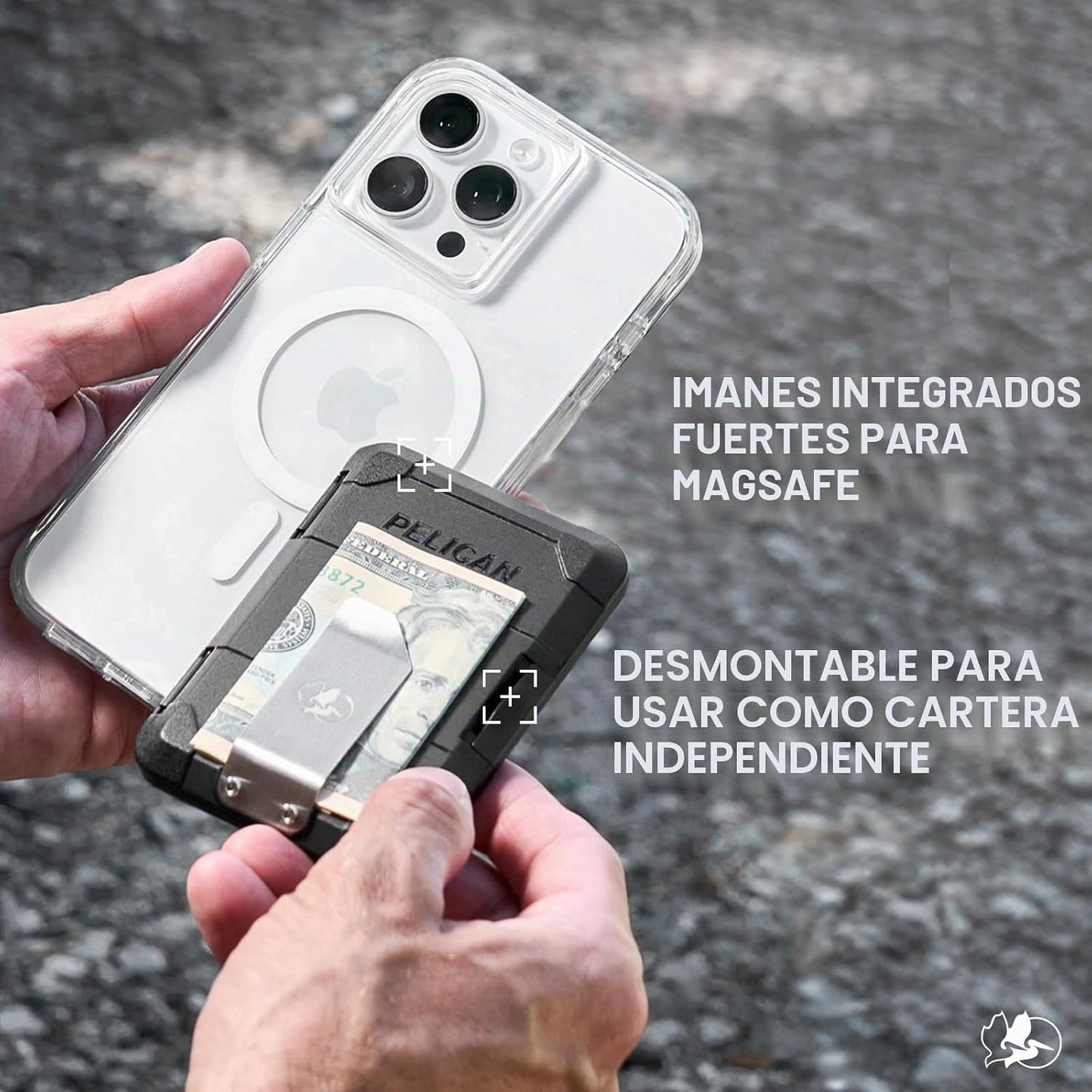 Pelican Billetera\/Tarjetero magnético con bloqueo RFID - Negro | T...