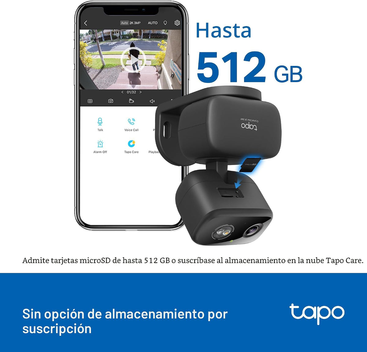 Tapo - Cámara de seguridad de 2K 3MP con inclinación para interiore...