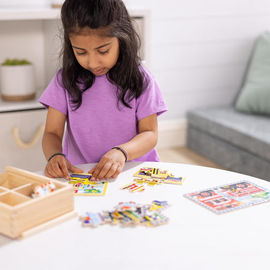 Melissa & Doug - Rompecabezas (en caja) | 48 piezas, cuatro rompeca...