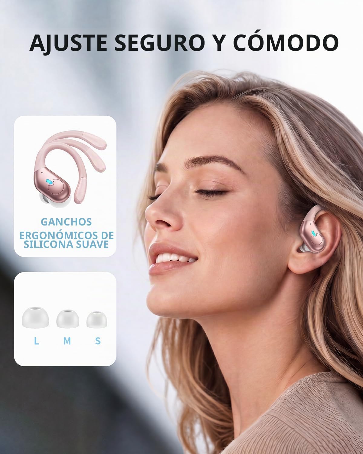 Auriculares inalámbricos con cancelación activa de ruido, auricular...