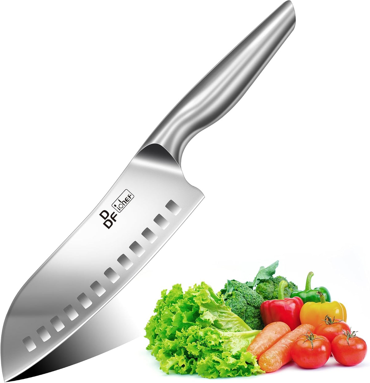 DDF IohEF - Cuchillo | Cuchillo de cocina japonés con mango hueco e...