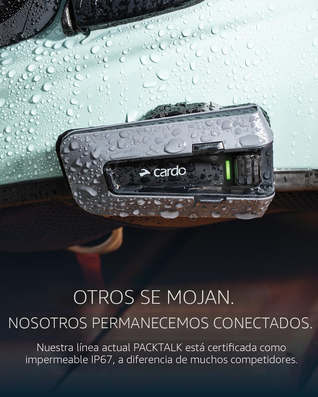 Cardo PACKTALK PRO - Sistema de comunicación para casco de motocicl...
