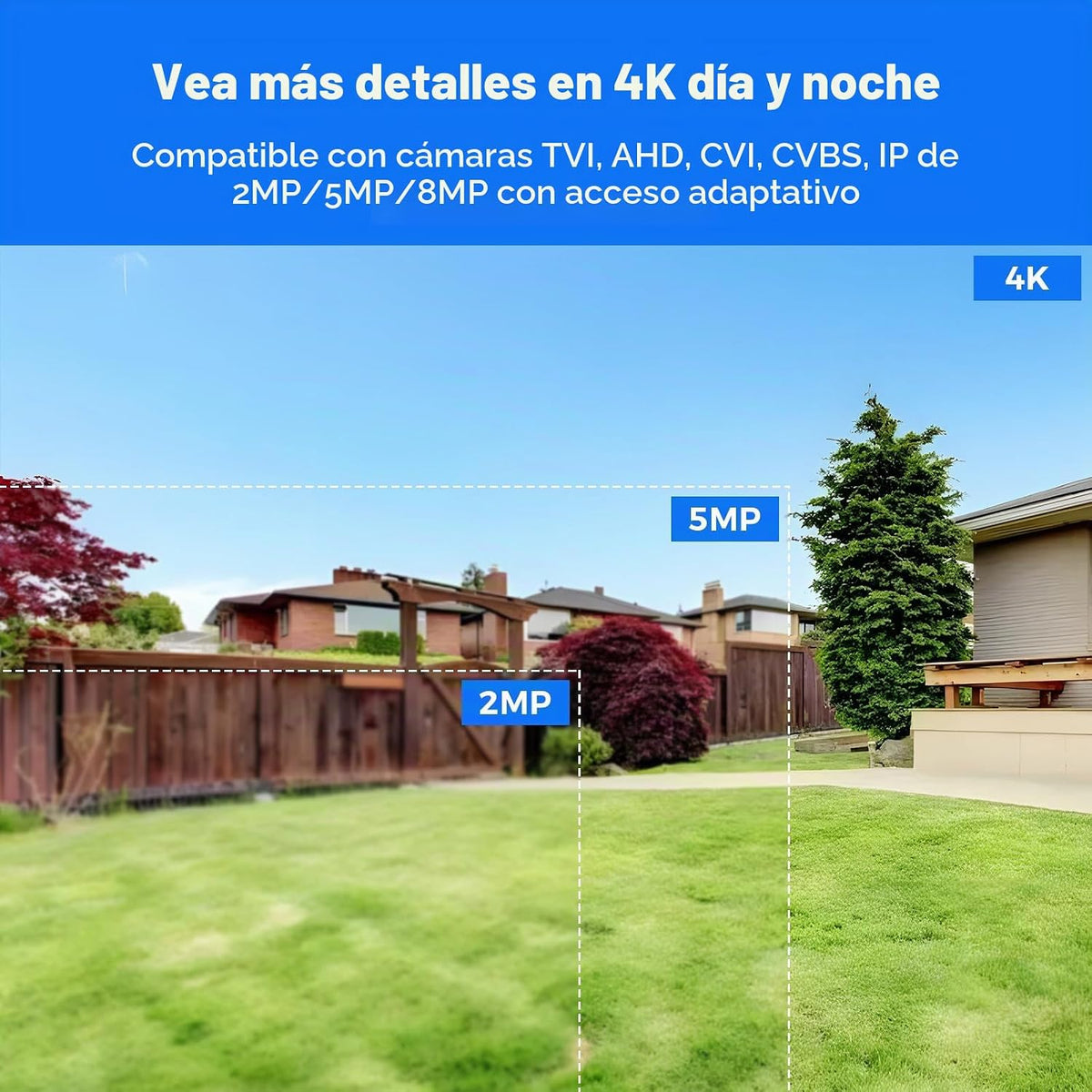 Hiseeu 16 Canales 4K DVR de Seguridad 8MP Grabador de Video Digital...