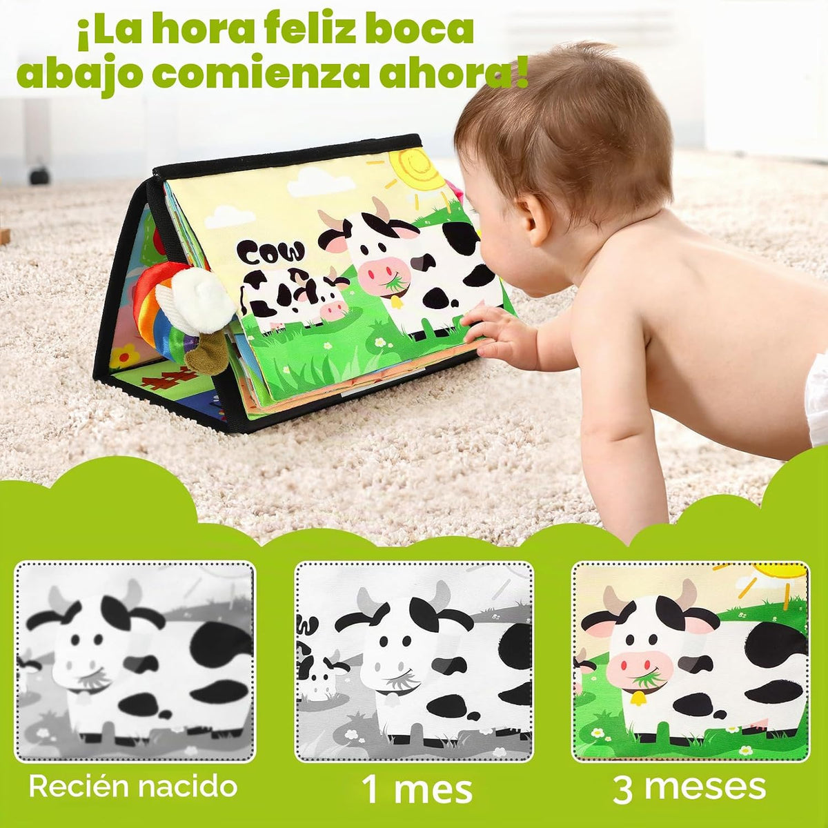 URMYWO Juguetes para la hora de la barriga, juguete de bebé de alto...