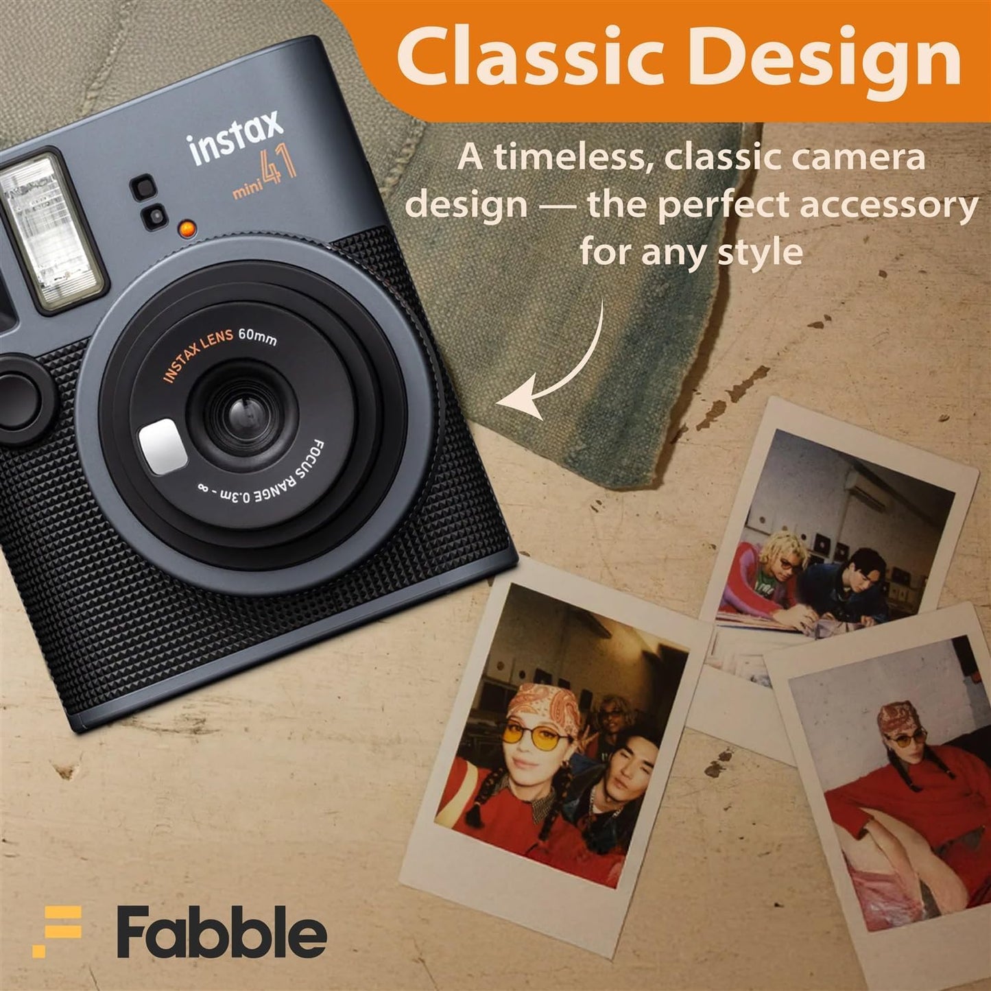 Fujifilm Instax Mini 41 Paquete de cámara de película instantánea c...