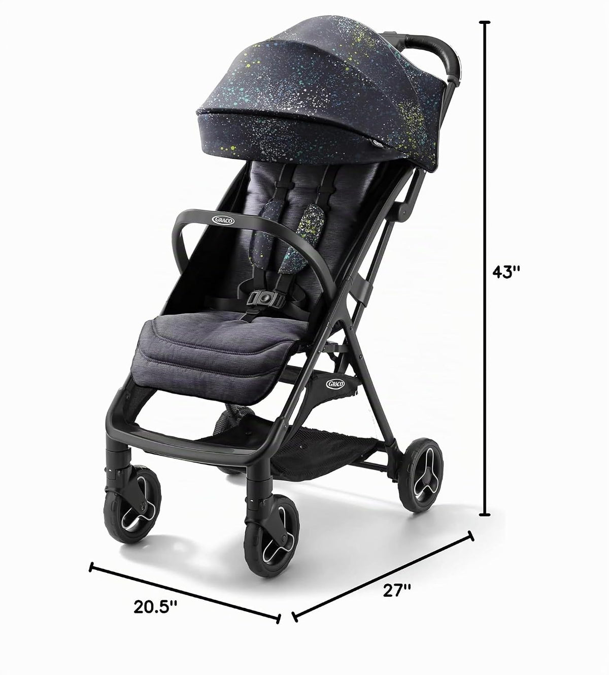 Graco® Ready2Jet - Cochecito compacto de viaje con diseño de salpic...
