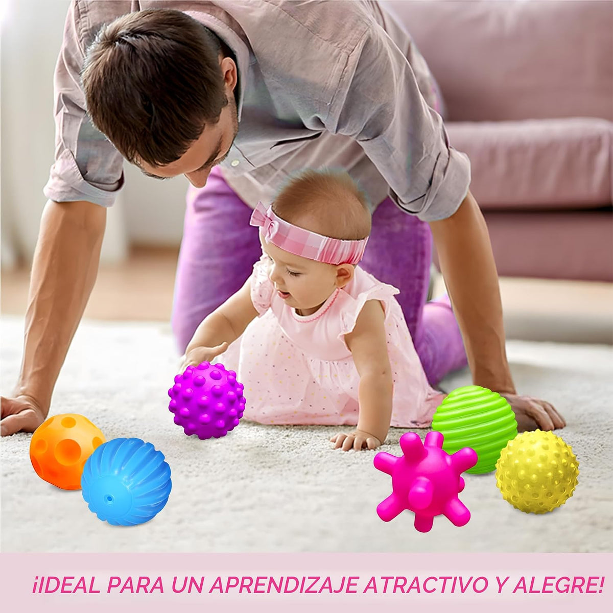 ROHSCE Juguetes Multisensoriales con Textura para Bebés Conjunto de...